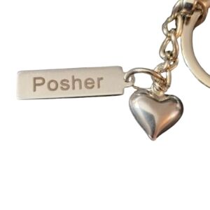 Posher Keychain With Heart Charm
